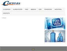 Tablet Screenshot of correas.com